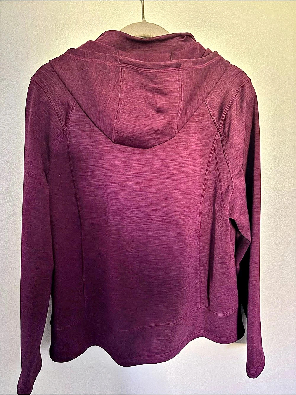 Talbots Hooded Fleece Jacket Purple - Picture 2 of 3
